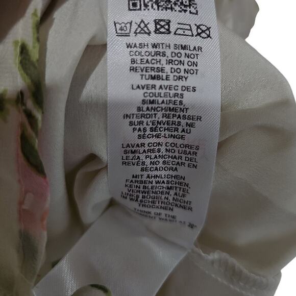 ASOS Ring Detail Cutout Mini Dress Ditsy Floral Size 8 - Picture 5 of 6